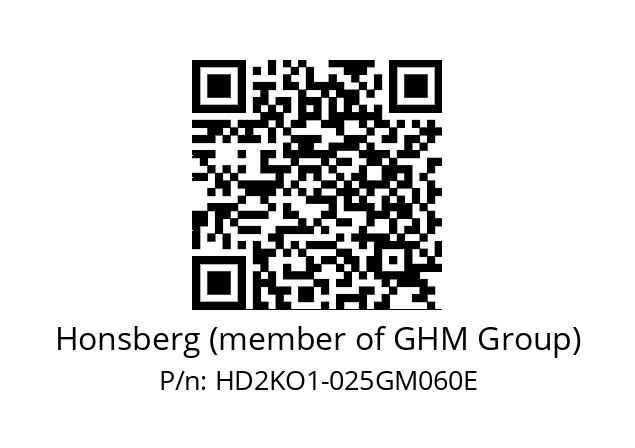   Honsberg (member of GHM Group) HD2KO1-025GM060E