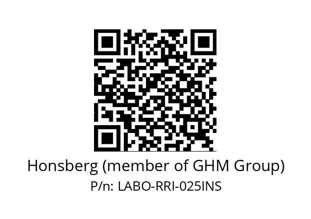   Honsberg (member of GHM Group) LABO-RRI-025INS