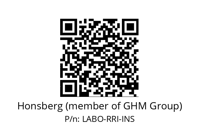   Honsberg (member of GHM Group) LABO-RRI-INS