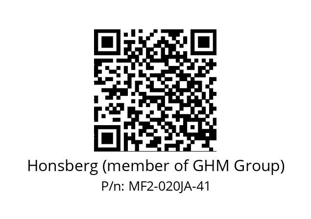   Honsberg (member of GHM Group) MF2-020JA-41