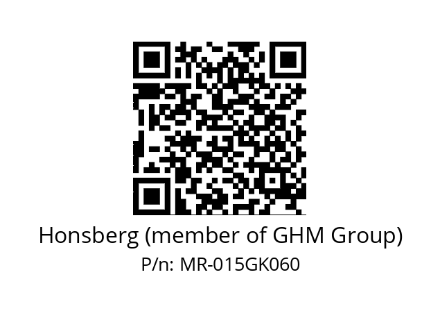   Honsberg (member of GHM Group) MR-015GK060