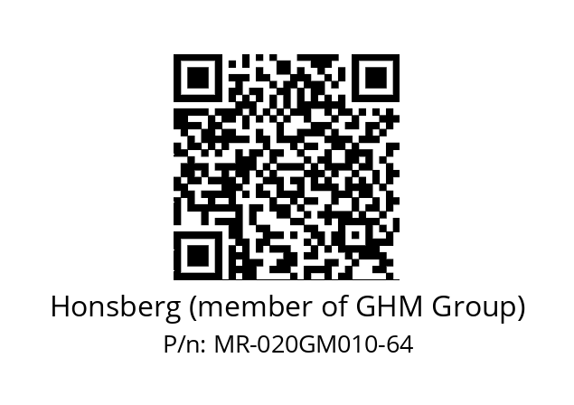   Honsberg (member of GHM Group) MR-020GM010-64