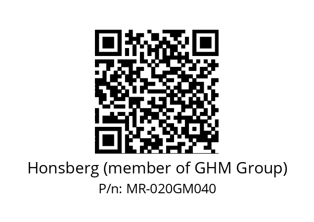   Honsberg (member of GHM Group) MR-020GM040