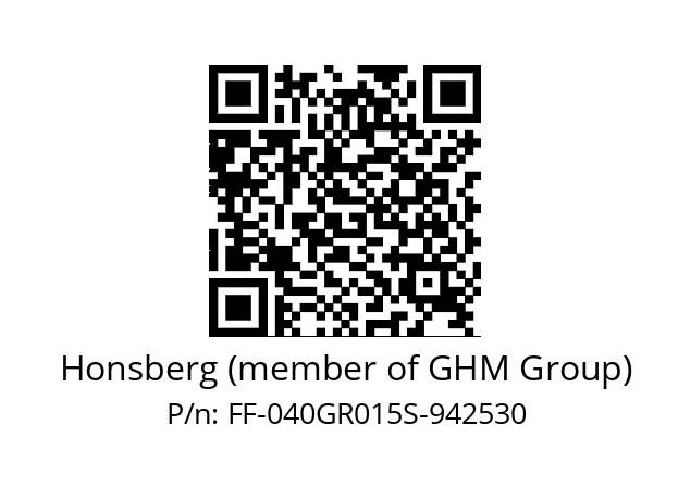   Honsberg (member of GHM Group) FF-040GR015S-942530