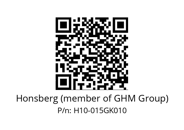   Honsberg (member of GHM Group) H10-015GK010