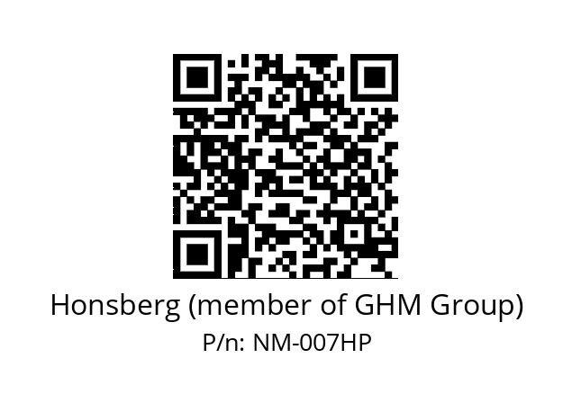   Honsberg (member of GHM Group) NM-007HP