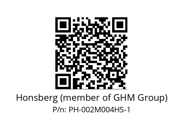   Honsberg (member of GHM Group) PH-002M004HS-1