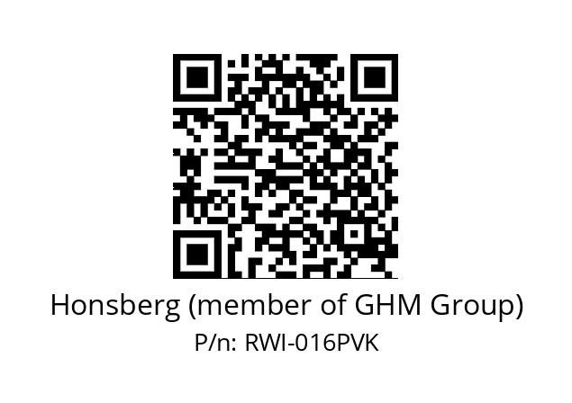   Honsberg (member of GHM Group) RWI-016PVK