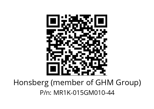   Honsberg (member of GHM Group) MR1K-015GM010-44