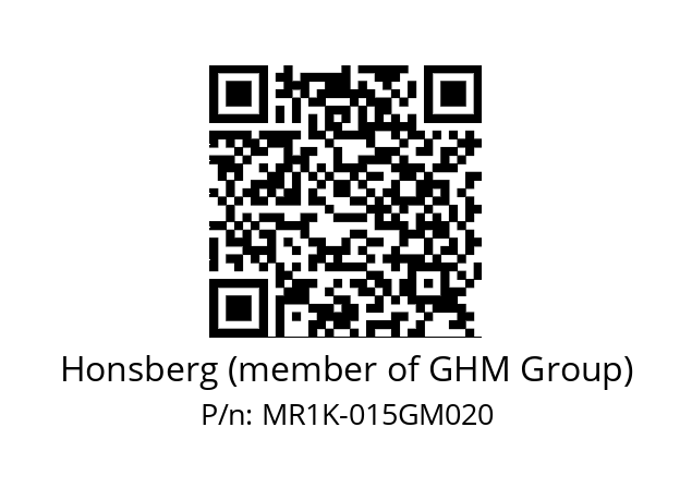   Honsberg (member of GHM Group) MR1K-015GM020