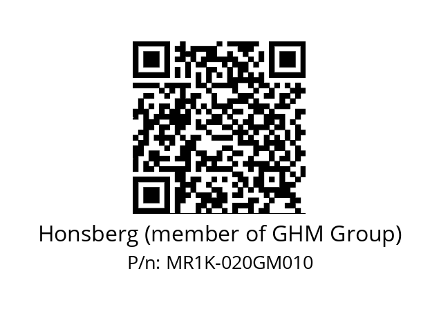   Honsberg (member of GHM Group) MR1K-020GM010