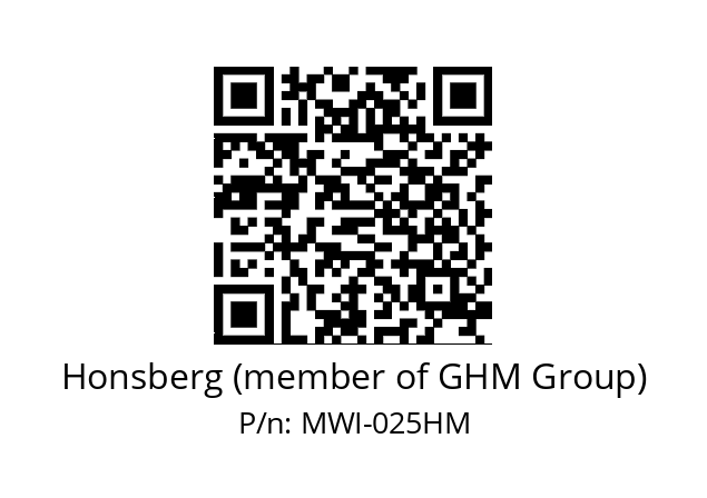   Honsberg (member of GHM Group) MWI-025HM