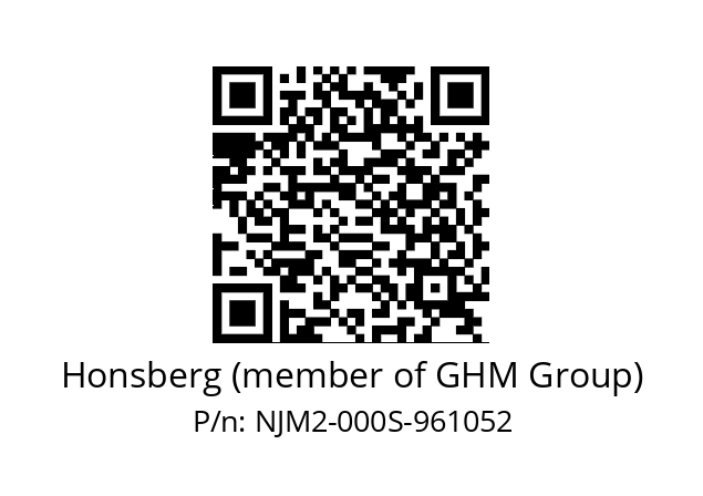   Honsberg (member of GHM Group) NJM2-000S-961052