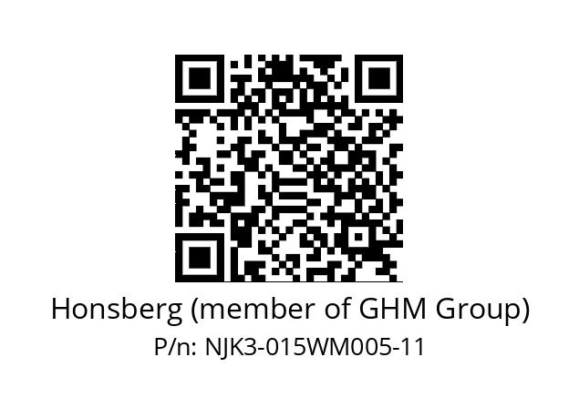   Honsberg (member of GHM Group) NJK3-015WM005-11