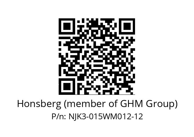   Honsberg (member of GHM Group) NJK3-015WM012-12