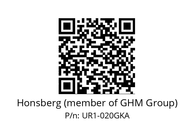   Honsberg (member of GHM Group) UR1-020GKA