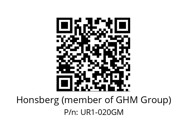   Honsberg (member of GHM Group) UR1-020GM