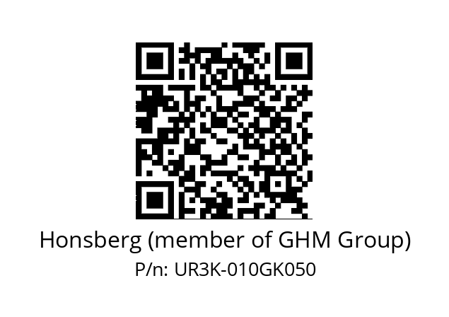   Honsberg (member of GHM Group) UR3K-010GK050