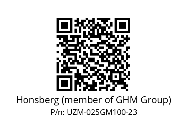   Honsberg (member of GHM Group) UZM-025GM100-23