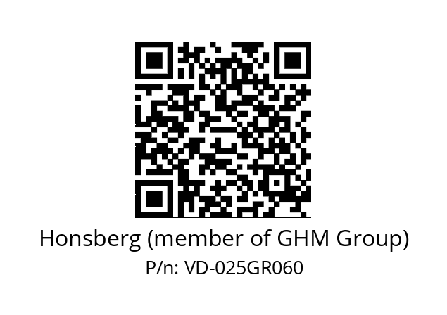   Honsberg (member of GHM Group) VD-025GR060