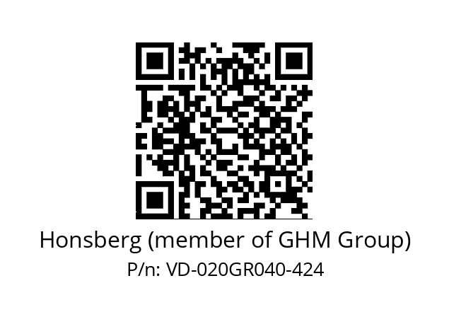   Honsberg (member of GHM Group) VD-020GR040-424