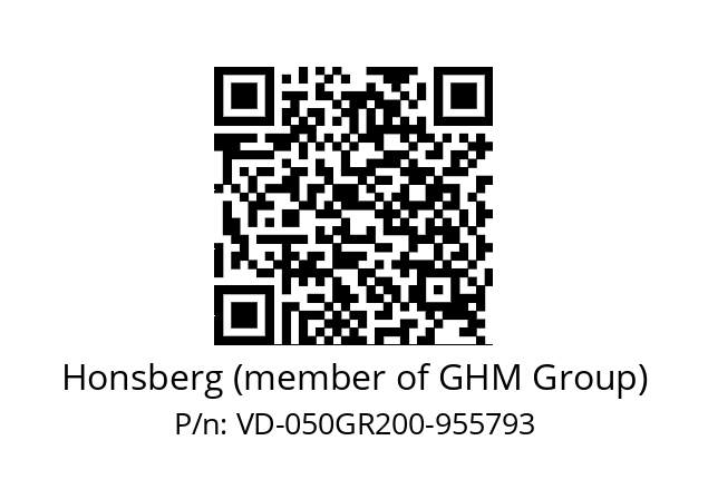   Honsberg (member of GHM Group) VD-050GR200-955793