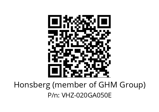   Honsberg (member of GHM Group) VHZ-020GA050E