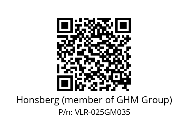   Honsberg (member of GHM Group) VLR-025GM035