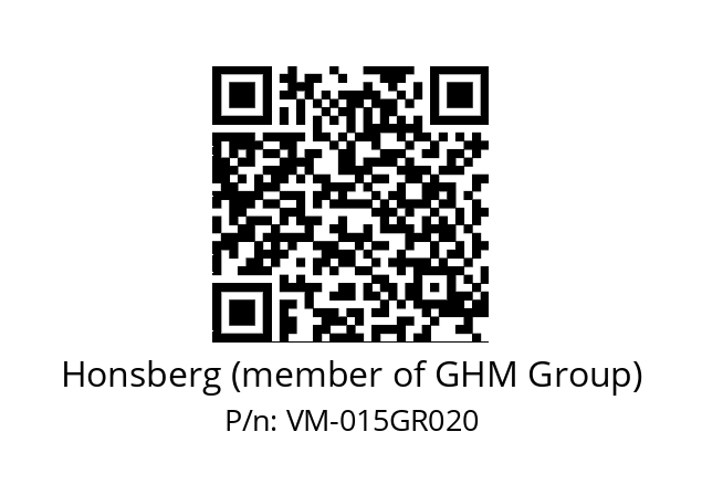   Honsberg (member of GHM Group) VM-015GR020