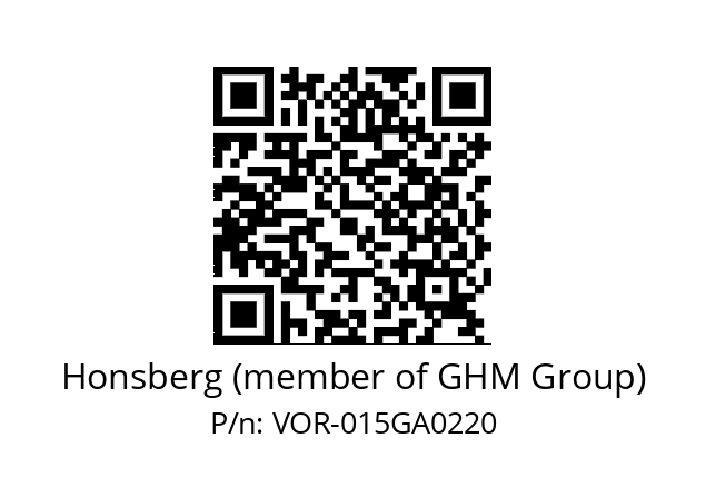   Honsberg (member of GHM Group) VOR-015GA0220