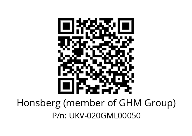   Honsberg (member of GHM Group) UKV-020GML00050