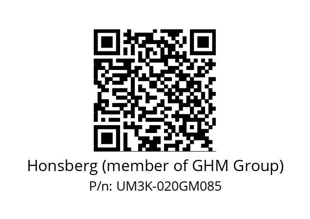   Honsberg (member of GHM Group) UM3K-020GM085