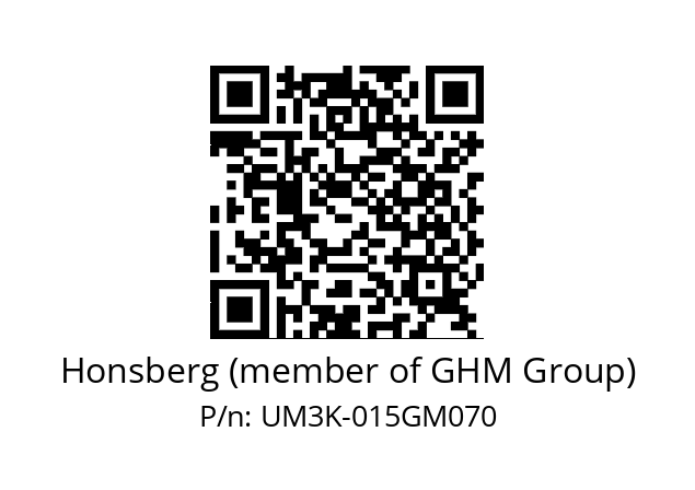   Honsberg (member of GHM Group) UM3K-015GM070