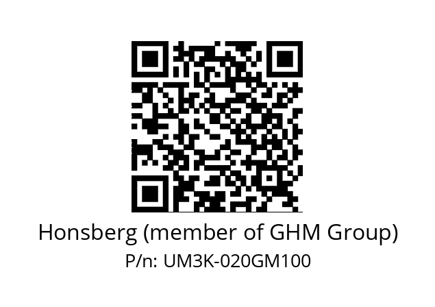   Honsberg (member of GHM Group) UM3K-020GM100