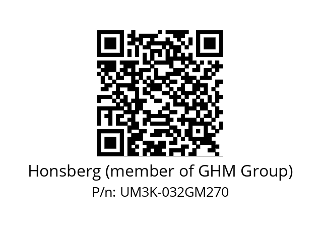   Honsberg (member of GHM Group) UM3K-032GM270