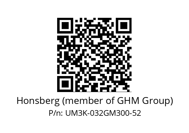   Honsberg (member of GHM Group) UM3K-032GM300-52