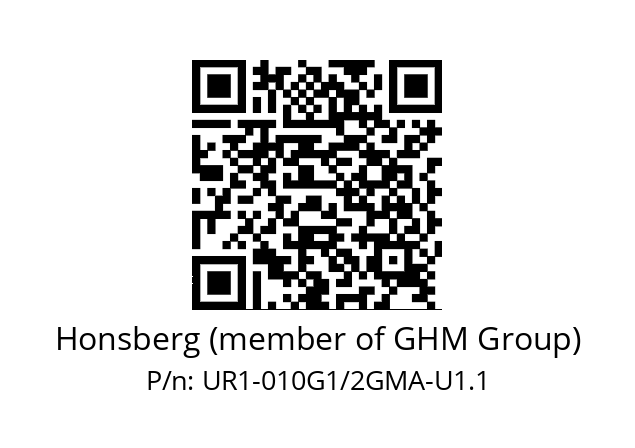   Honsberg (member of GHM Group) UR1-010G1/2GMA-U1.1