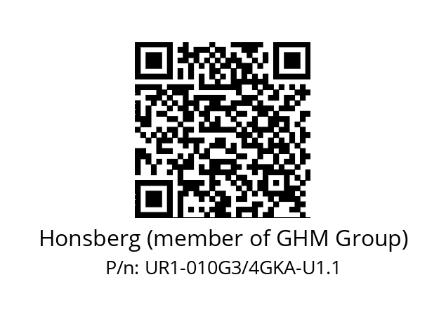   Honsberg (member of GHM Group) UR1-010G3/4GKA-U1.1