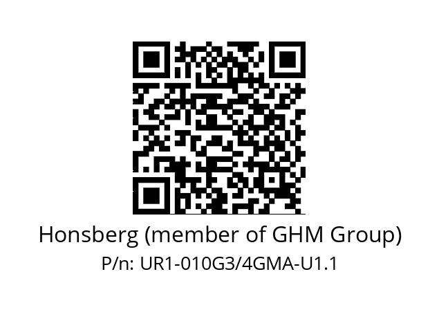   Honsberg (member of GHM Group) UR1-010G3/4GMA-U1.1