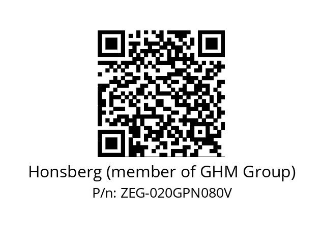   Honsberg (member of GHM Group) ZEG-020GPN080V