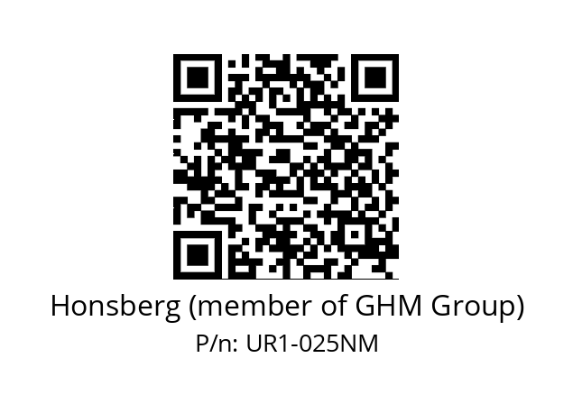   Honsberg (member of GHM Group) UR1-025NM