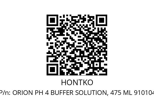   HONTKO ORION PH 4 BUFFER SOLUTION, 475 ML 910104