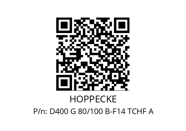   HOPPECKE D400 G 80/100 B-F14 TCHF A