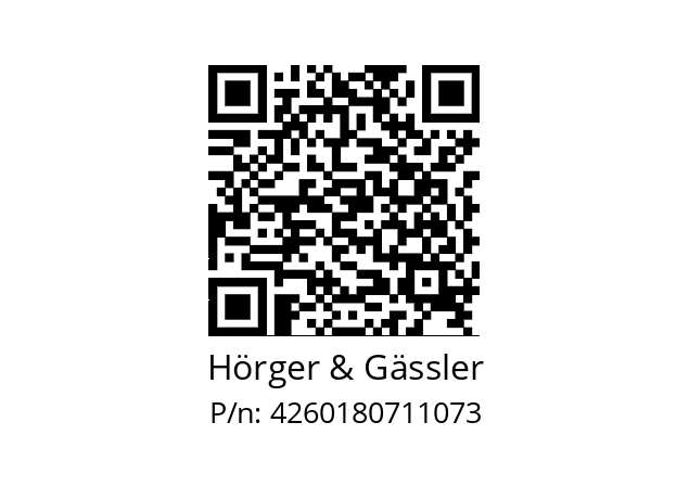   Hörger & Gässler 4260180711073