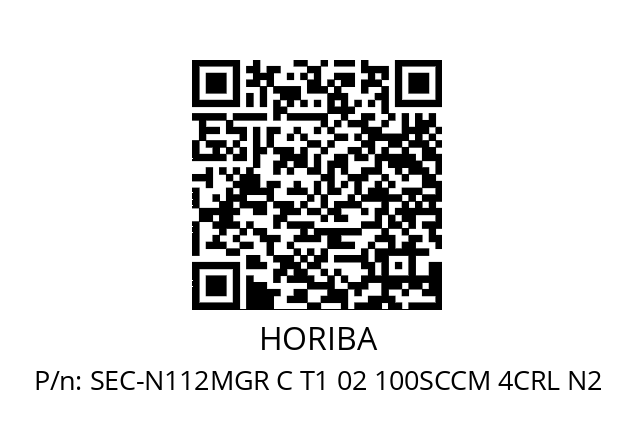   HORIBA SEC-N112MGR C T1 02 100SCCM 4CRL N2