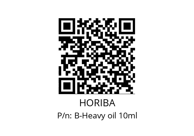   HORIBA B-Heavy oil 10ml