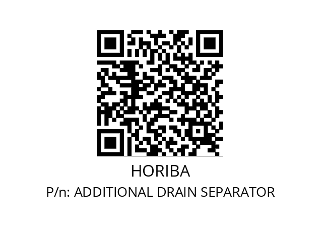   HORIBA ADDITIONAL DRAIN SEPARATOR