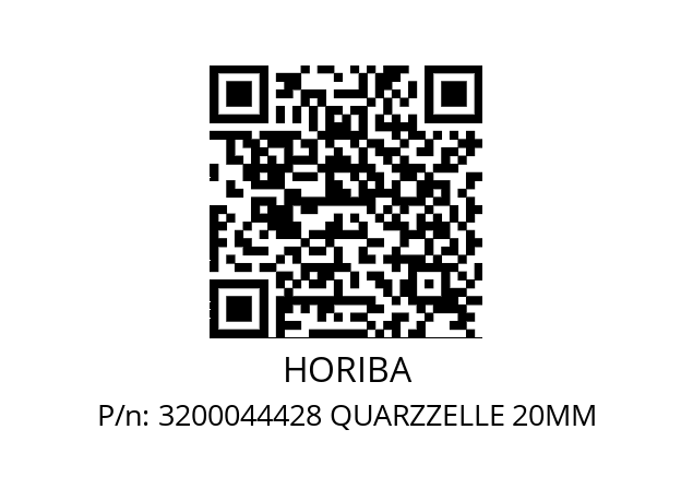   HORIBA 3200044428 QUARZZELLE 20MM