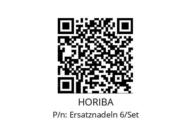   HORIBA Ersatznadeln 6/Set