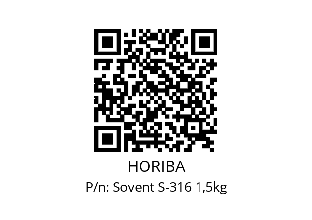   HORIBA Sovent S-316 1,5kg